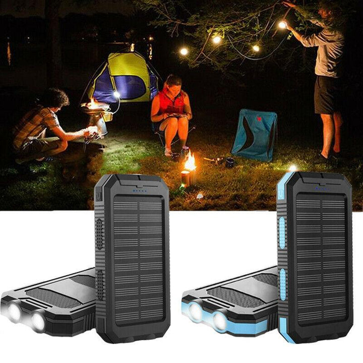 Lisslune | 2x 500000mAh Solar Charger Waterproof Power Bank External
