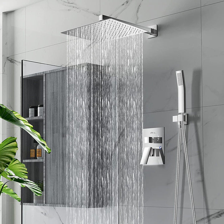 Lisslune | RainSpa Wall-Mounted Rainfall Ultra-Slim Shower | Luxurious Comfort | Modern Design