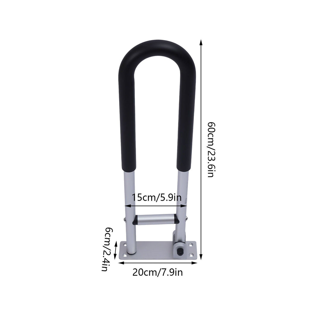 Lisslune | Toilet safety railing bathroom grab bar seniors disabled support handicap