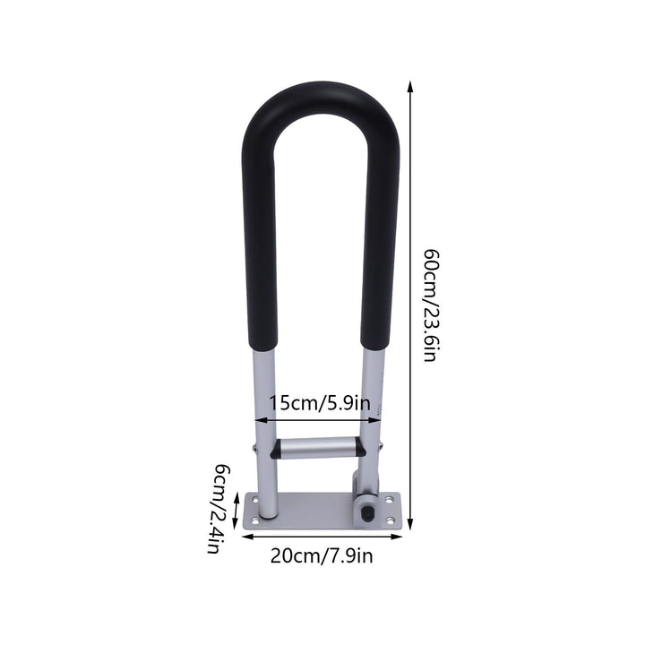 Lisslune | Toilet safety railing bathroom grab bar seniors disabled support handicap