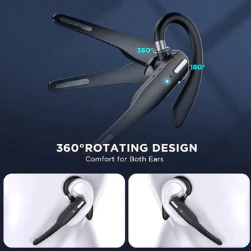 Lisslune | Trucker Dual Mic Wireless Bluetooth 5.1 Noise Cancelling Headset/Earpiece