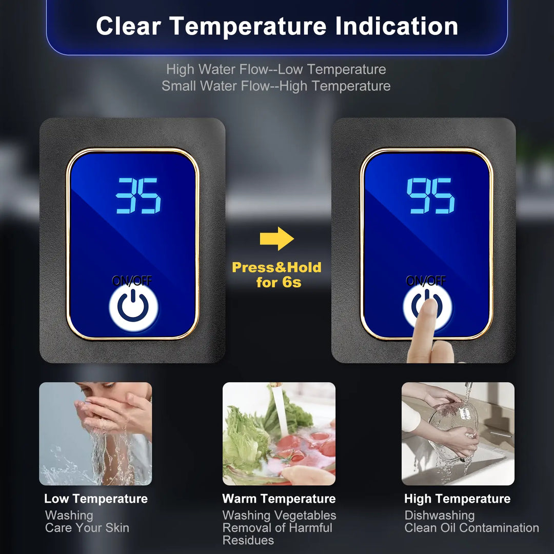 Lisslune | Instant Tankless Water Heater – Compact, Energy-Efficient Hot Water On Demand