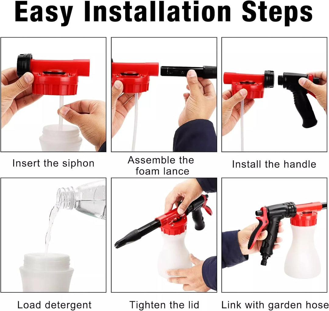 Lisslune | Foam Sprayer with High-Pressure Nozzle – Efficient Cleaning Gun for Garden and Home