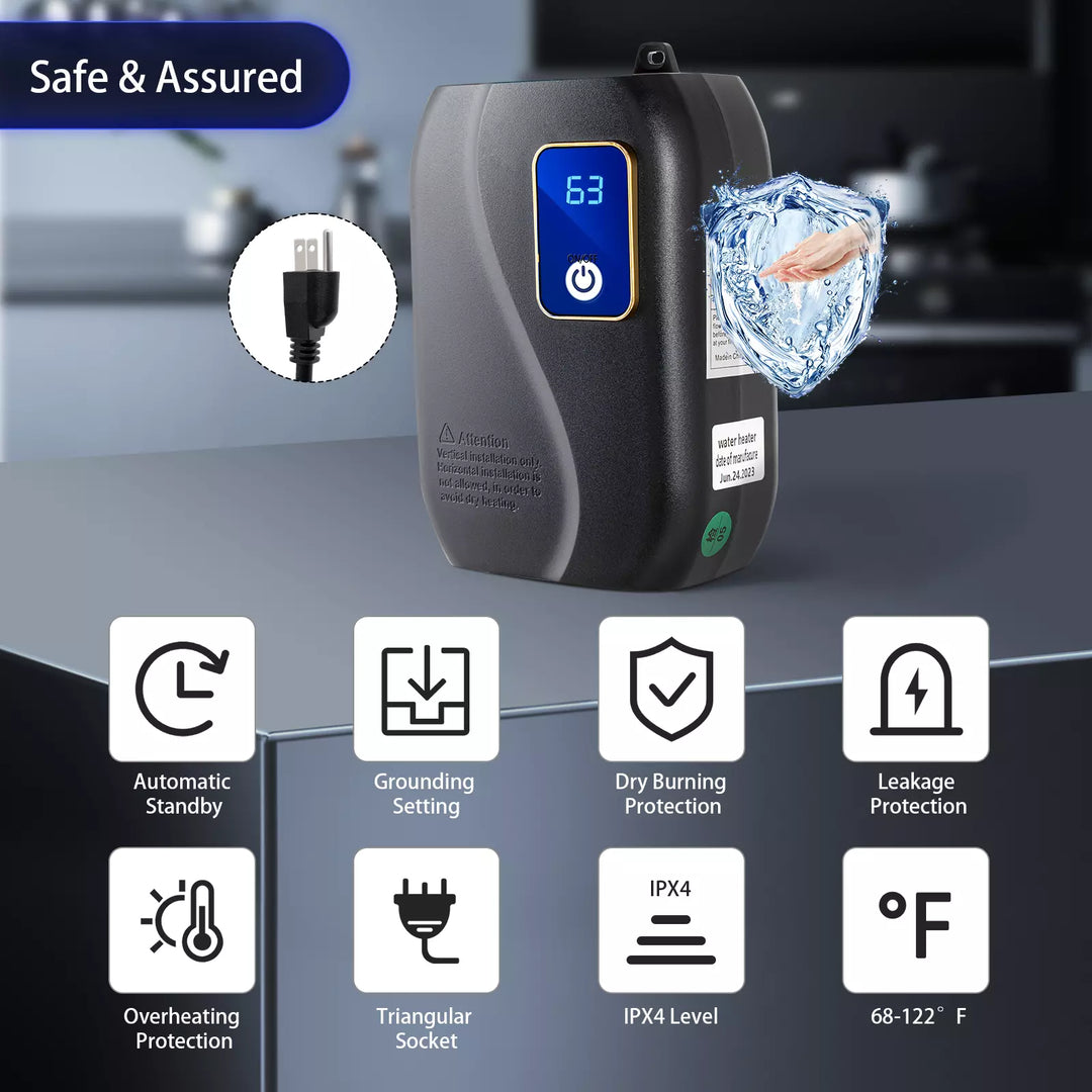 Lisslune | Instant Tankless Water Heater – Compact, Energy-Efficient Hot Water On Demand