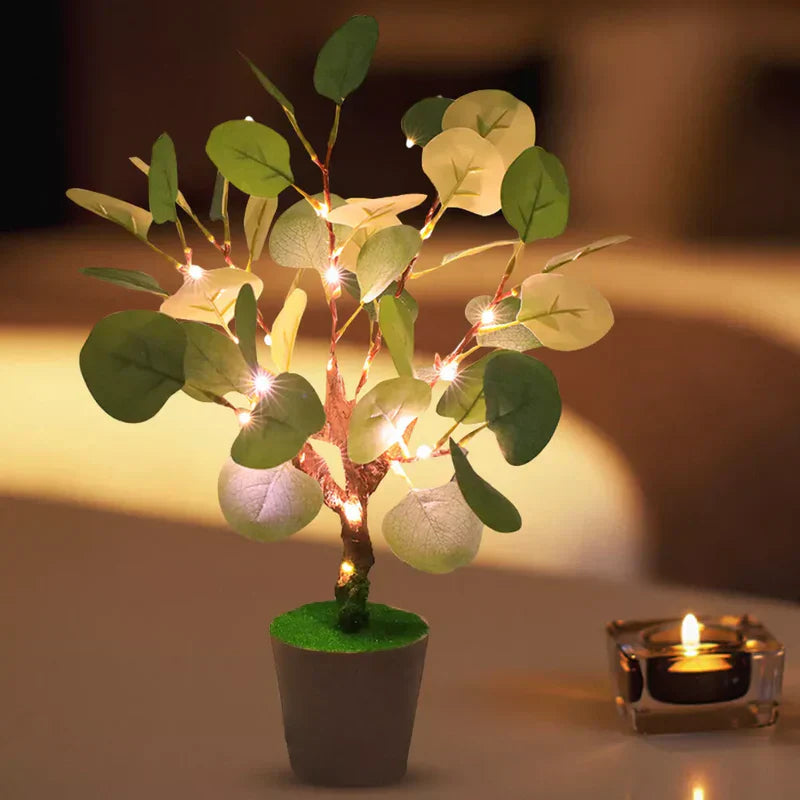 Lisslune | TwinkleBranch - LED night light with Christmas branch and decorative pot