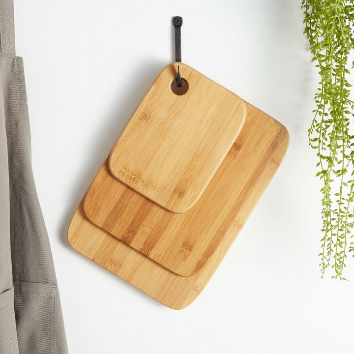 Lisslune | Bamboo Cutting Board Set – 3-Piece Sustainable Cutting Boards for Kitchen