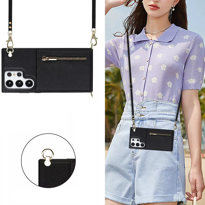 Lisslune | 3in1 Phone Case with Card and Coin Pocket Crossbody Bag