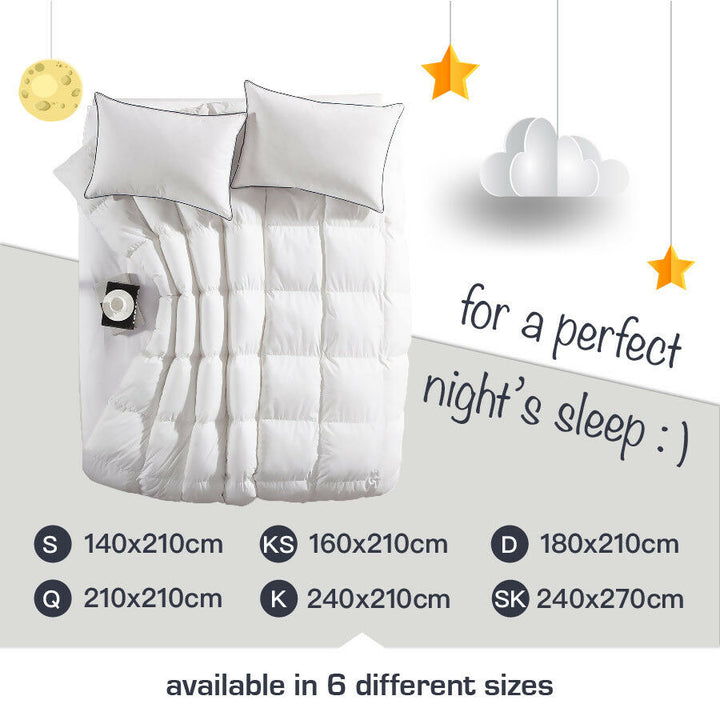 Lisslune | Doona Quilt Microfiber - All Seasons - White