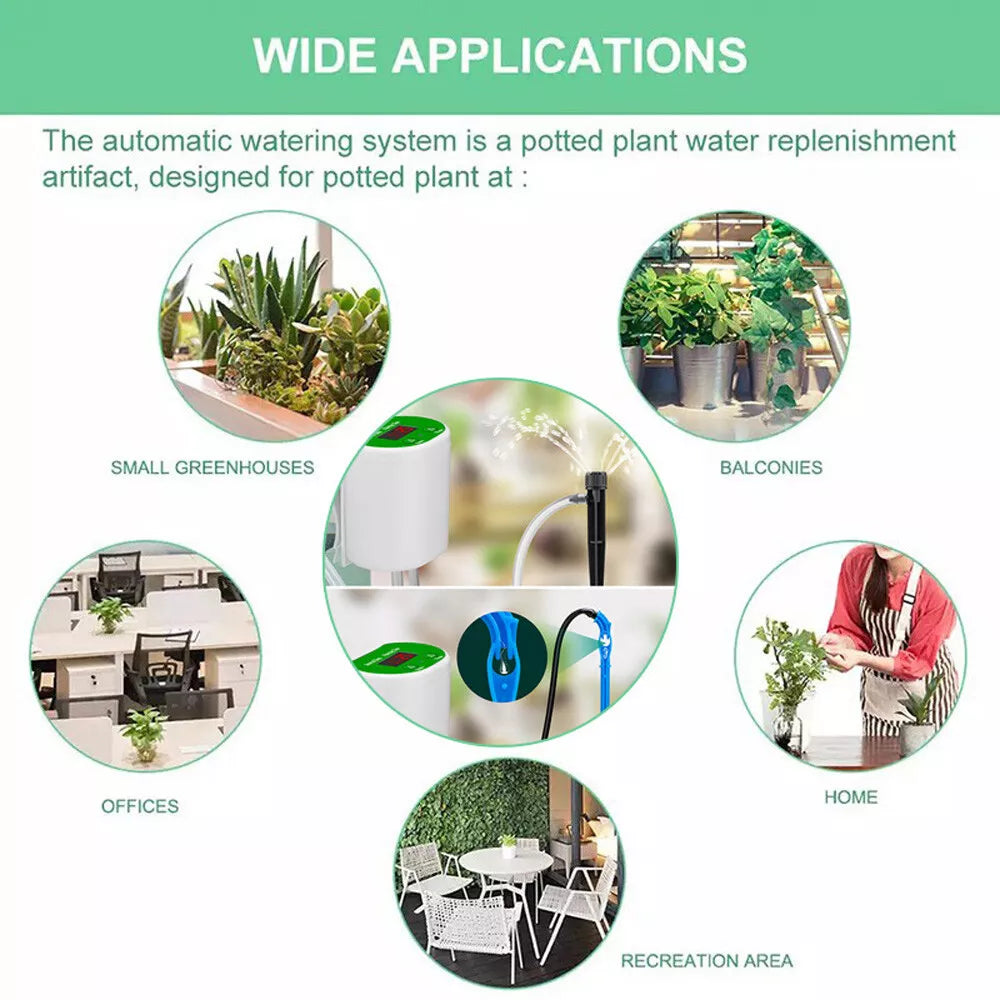 Lisslune | Automatic Watering System for Indoor Plants | Smart Irrigation with Pump & Timer