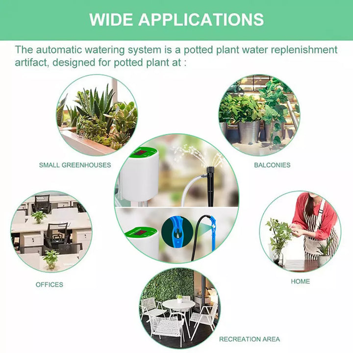Lisslune | Automatic Watering System for Indoor Plants | Smart Irrigation with Pump & Timer
