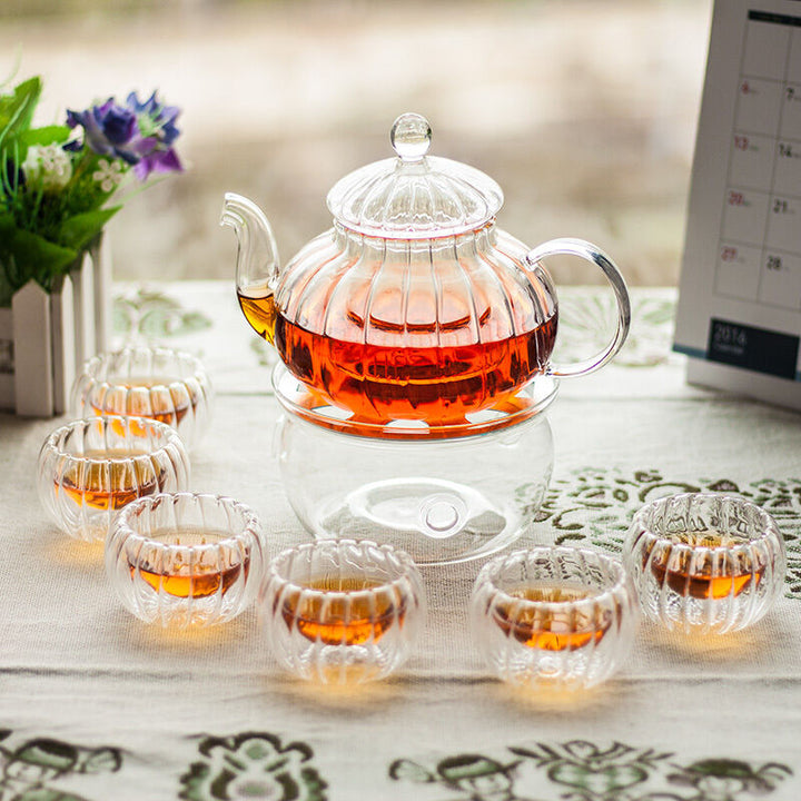 Lisslune | Crystal Clear Glass Teapot Set
