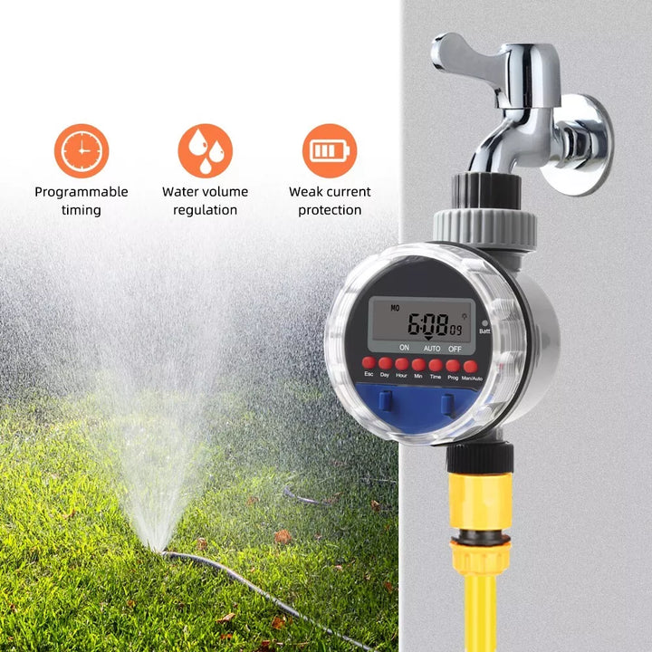 Lisslune | Digital irrigation clock with LCD display – Automatic garden irrigation for plants