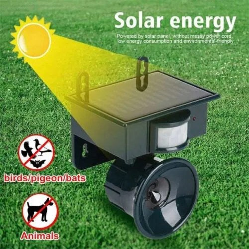 Lisslune | Bird deterrent and scarecrow with motion sensor for outdoor use