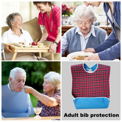 Lisslune | 2 x Adult Bibs Waterproof Protectors / Protector Disability