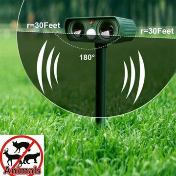 Lisslune | Infrared Solar Powered Animal Pest Repeller (1 Repeller)