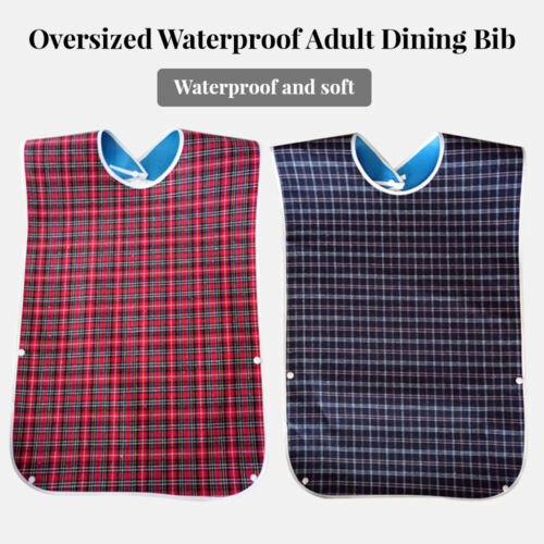 Lisslune | 2 x Adult Bibs Waterproof Protectors / Protector Disability
