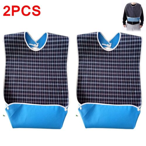 Lisslune | 2 x Adult Bibs Waterproof Protectors / Protector Disability