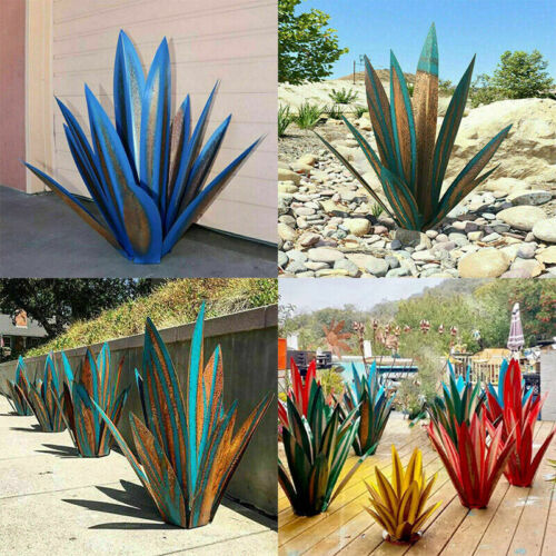 Lisslune | Eternal Agave – Handcrafted Rust-Proof Metal Garden Sculpture for Indoor & Outdoor Decor