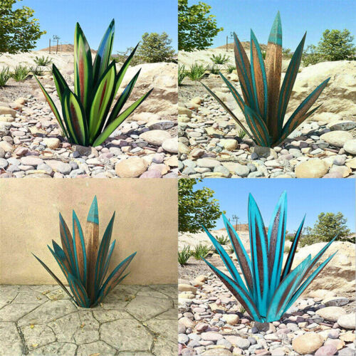Lisslune | Eternal Agave – Handcrafted Rust-Proof Metal Garden Sculpture for Indoor & Outdoor Decor