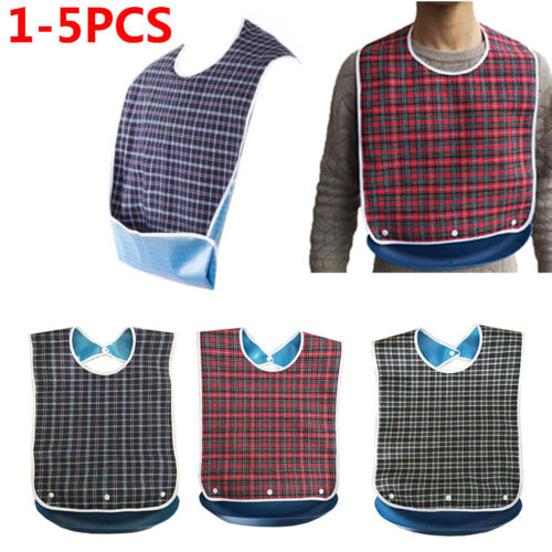 Lisslune | 2 x Adult Bibs Waterproof Protectors / Protector Disability