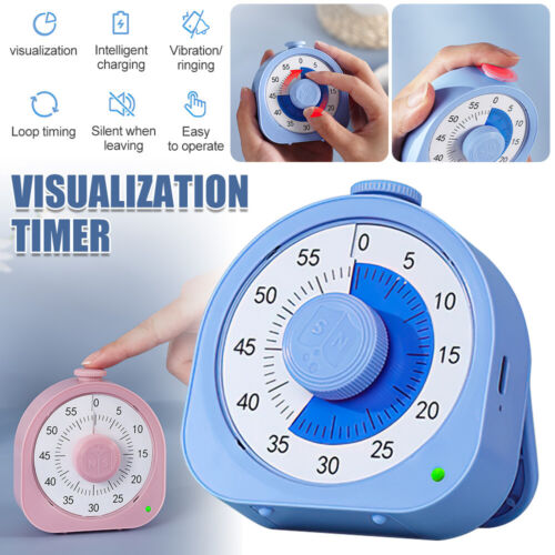 Lisslune | 60 Minute Visual Analog Timer Countdown Clock