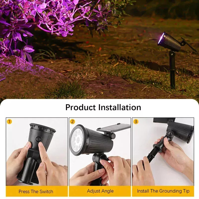 Lisslune | LED Solar Spotlight Lights for the Garden