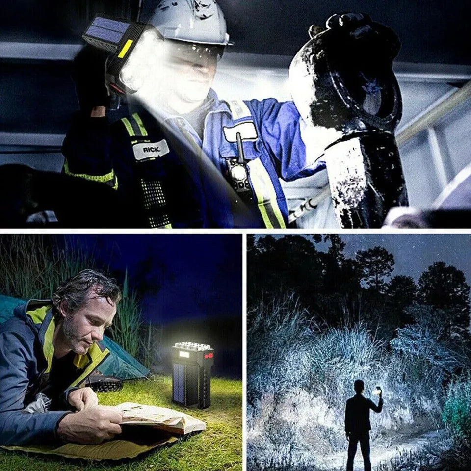 Lisslune | Solar LED Flashlight – Waterproof, powerful handheld spotlight with lithium battery
