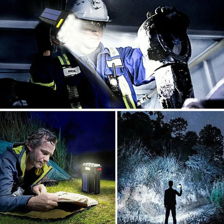 Lisslune | Solar LED Flashlight – Waterproof, powerful handheld spotlight with lithium battery