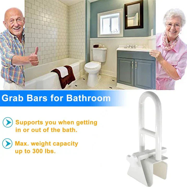 Lisslune | Bathtub Safety Grab Bar for Seniors & Mobility Support – No Drill, Secure Bathroom Handle