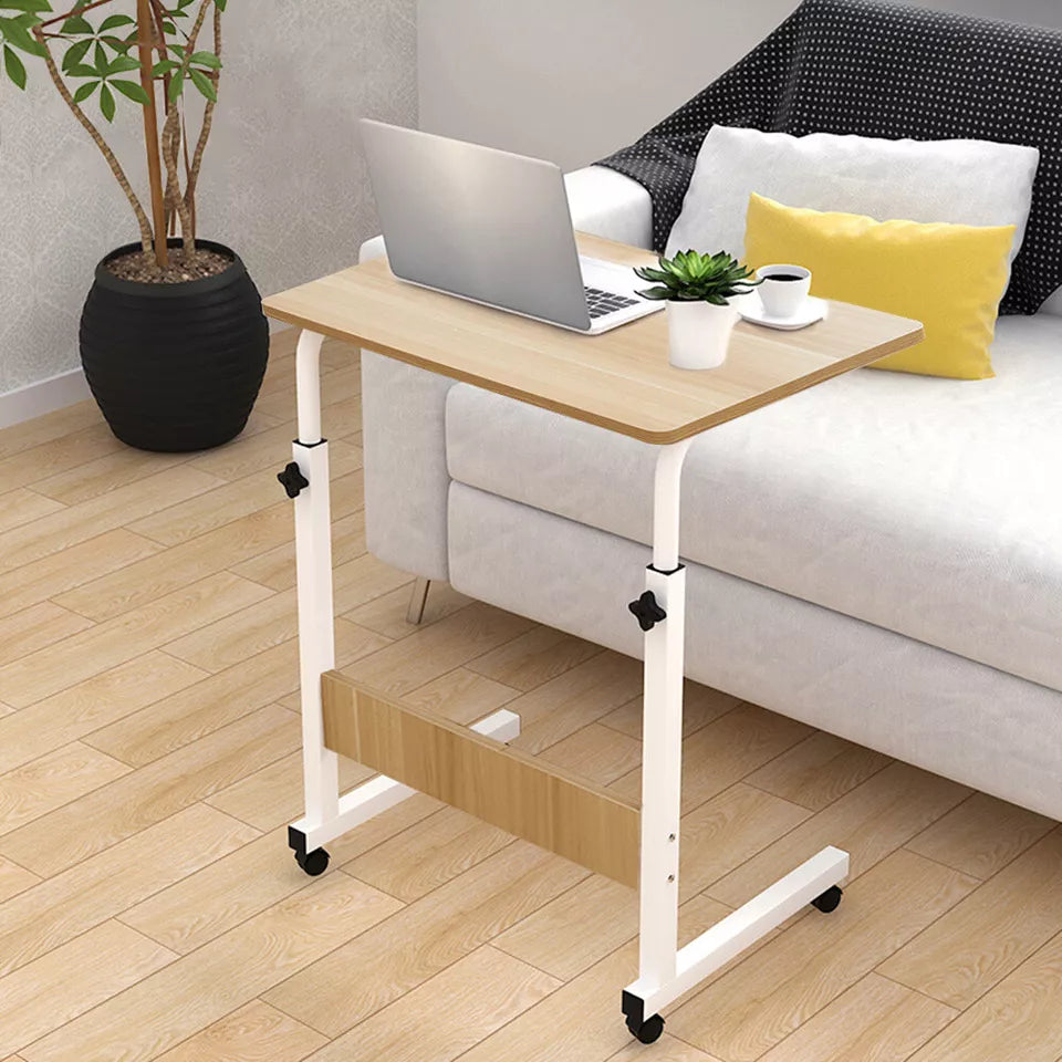 Lisslune | Adjustable Laptop Desk | Multi-Purpose, Height-Adjustable & Mobile for Home Office, Bedside or Sofa Use