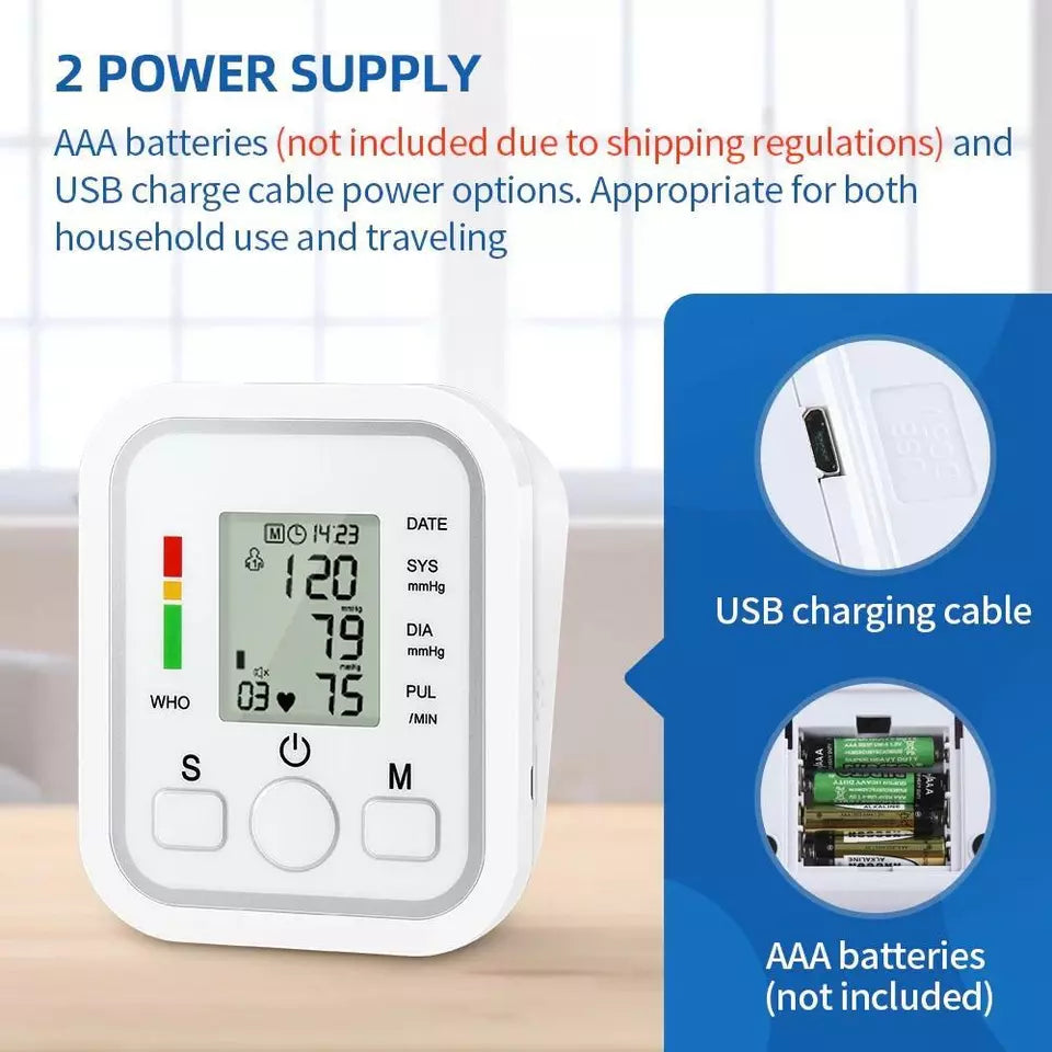 Lisslune | Digital Blood Pressure Monitor | Fully Automatic, Intellisense Technology & Memory Function for Home and Travel Use