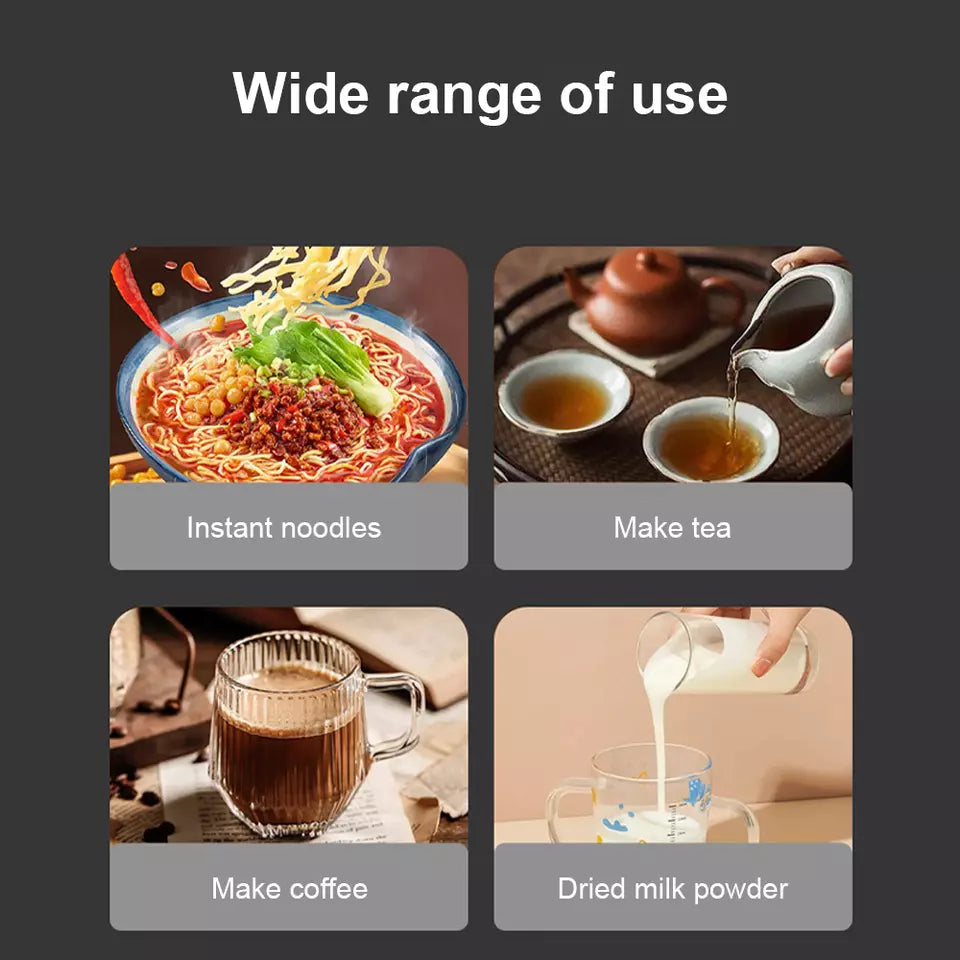 Lisslune | Electric Kettle | 1.8L, 3000W, Rapid Boil, Auto Shut-Off & Borosilicate Glass for Tea, Coffee & Instant Meals