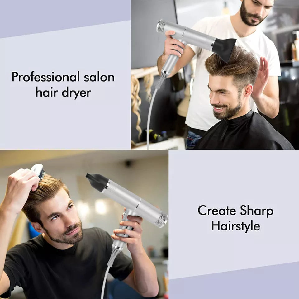 Lisslune | Professional Ionic Hair Dryer | 700W, Ceramic Technology & Adjustable Speeds for Frizz-Free, Shiny Hair at Home