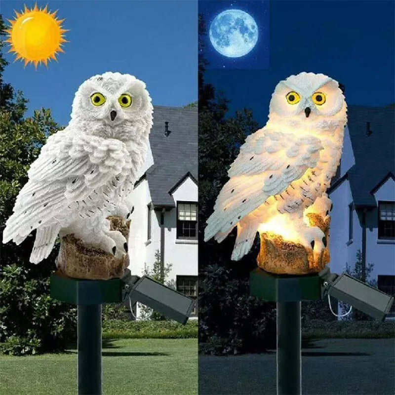 Lisslune | Solar Garden Light Owl – LED Outdoor Light for Garden, Terrace and Balcony, weatherproof