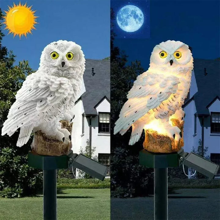 Lisslune | Solar Garden Light Owl – LED Outdoor Light for Garden, Terrace and Balcony, weatherproof