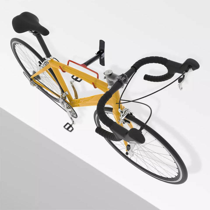 Lisslune | Folding Bike Wall Hook – Space-Saving Bike Hook with Protective Hooks