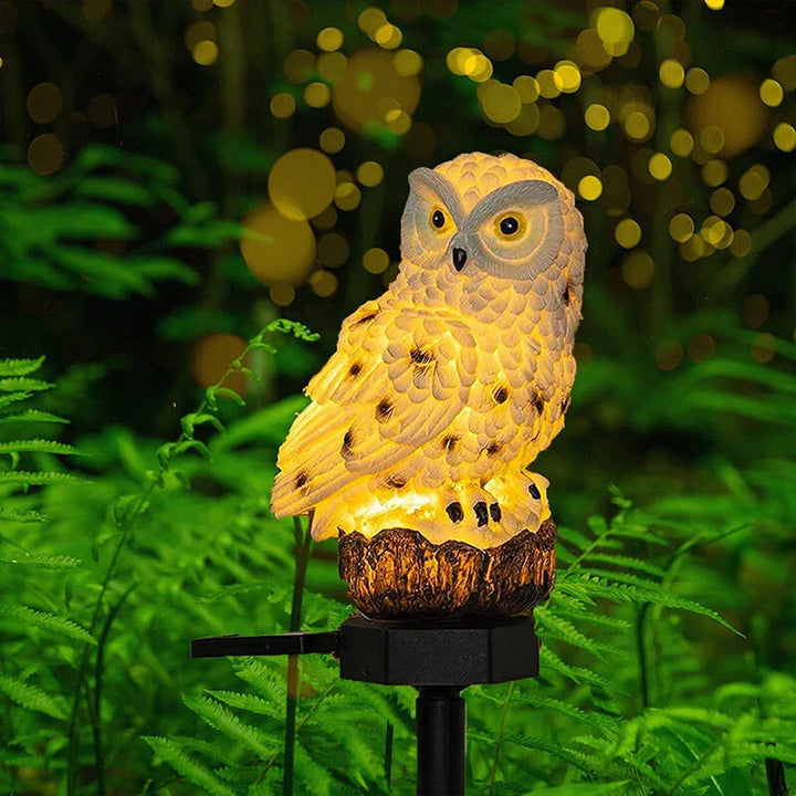 Lisslune | Solar Garden Light Owl – LED Outdoor Light for Garden, Terrace and Balcony, weatherproof