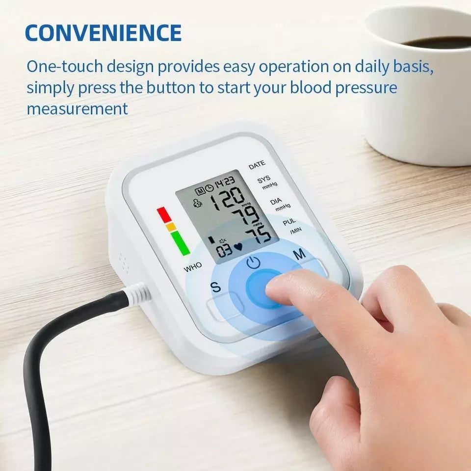 Lisslune | Digital Blood Pressure Monitor | Fully Automatic, Intellisense Technology & Memory Function for Home and Travel Use