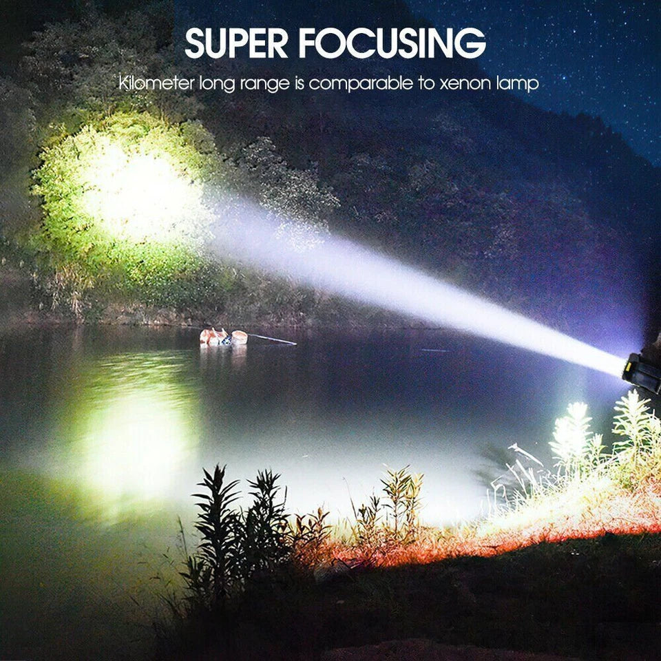 Lisslune | Solar LED Flashlight – Waterproof, powerful handheld spotlight with lithium battery