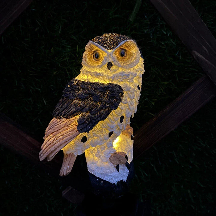 Lisslune | Solar Garden Light Owl – LED Outdoor Light for Garden, Terrace and Balcony, weatherproof