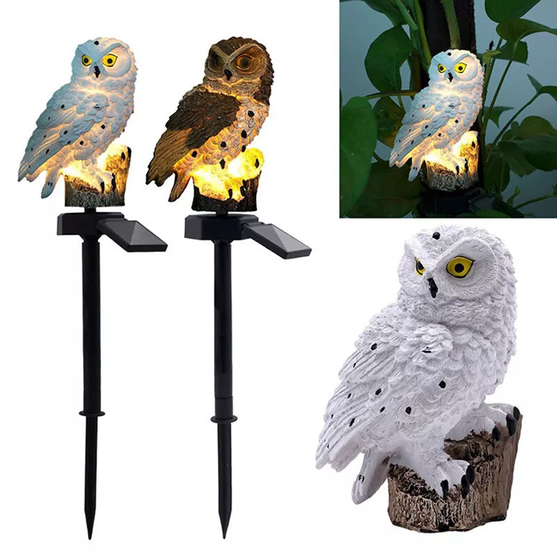 Lisslune | Solar Garden Light Owl – LED Outdoor Light for Garden, Terrace and Balcony, weatherproof