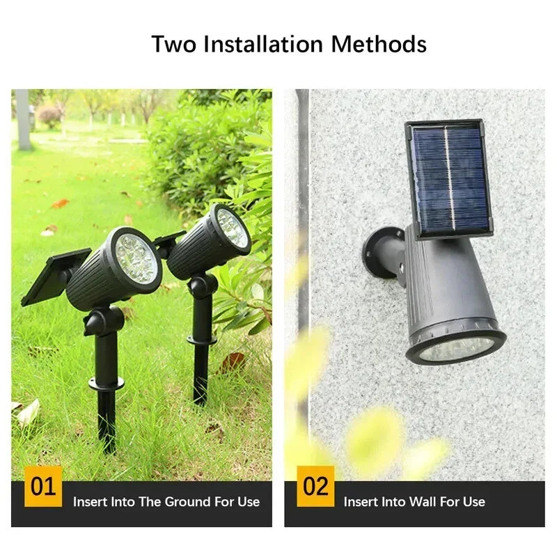 Lisslune | LED Solar Spotlight Lights for the Garden