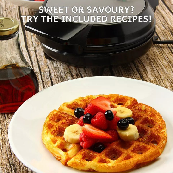 Lisslune | Deep-Fill Waffle Maker | Non-Stick, Adjustable Temperature & Compact Design for Homemade Belgian Waffles