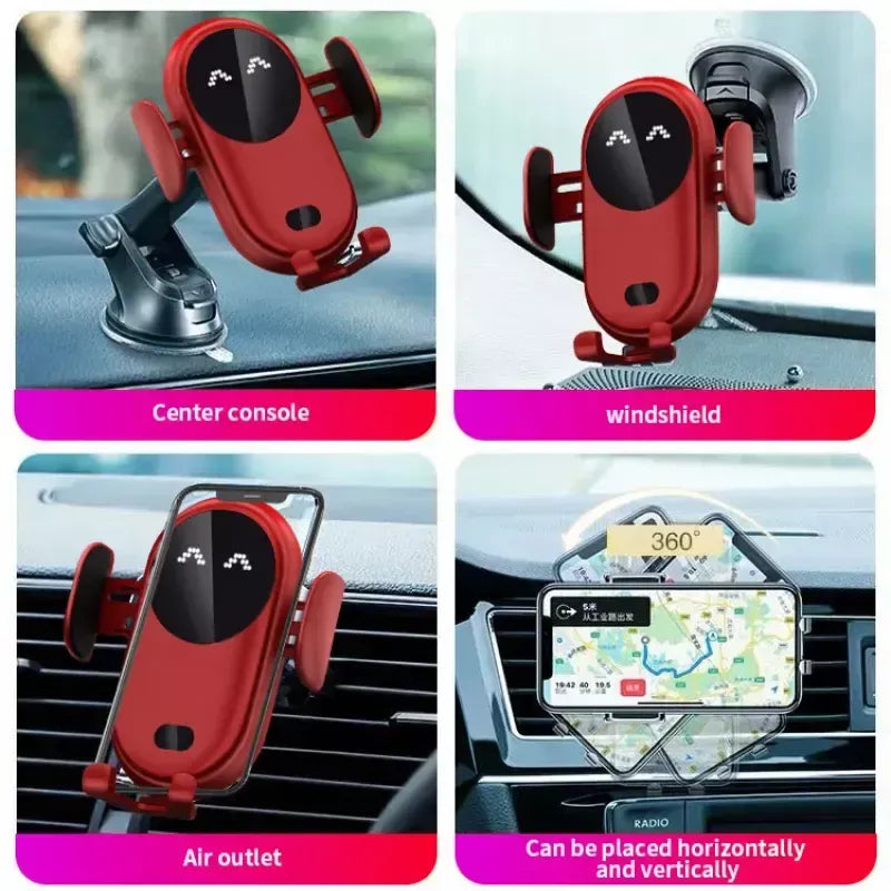 Lisslune | Universal Car Mount Wireless Charger Smart Sensor Air Vent Mount