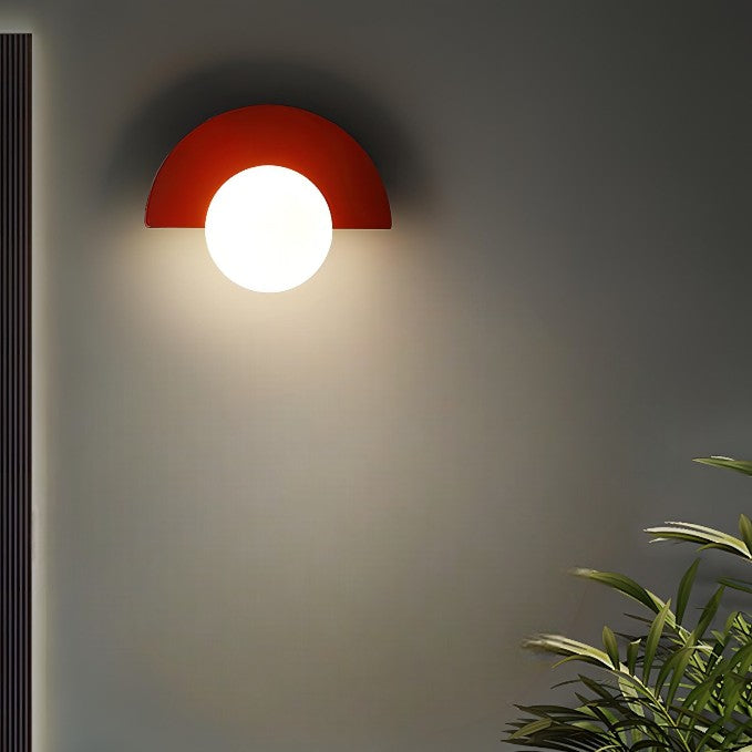 Lisslune | Nordic Semicircle Wall Lamp - Modern LED Fixture for Living Room, Bedroom & Hallway Lighting