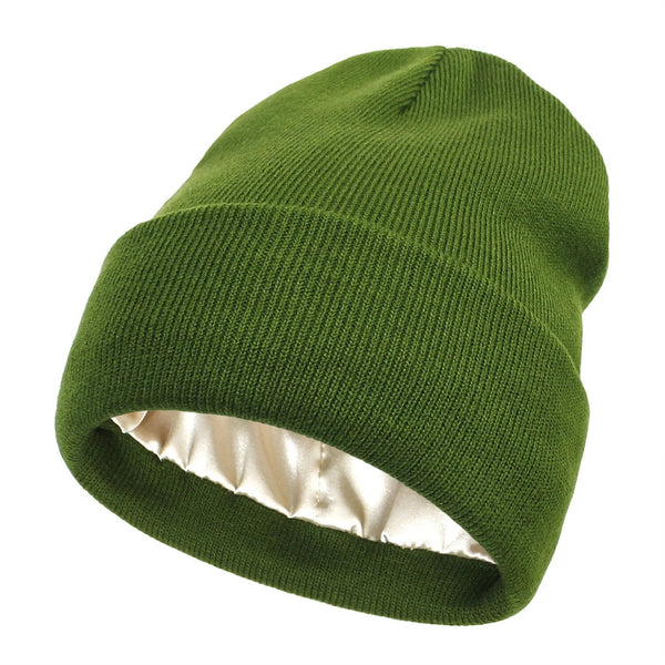 Lisslune | Noor Silk Winter Hat – Wool & Silk – Anti-Frizz Hair Protection