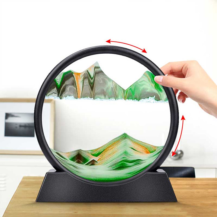 Lisslune | 3D Hourglass Sand Timer - Decorative Hourglass for Home Decor, Office Desk, and Gift Ideas