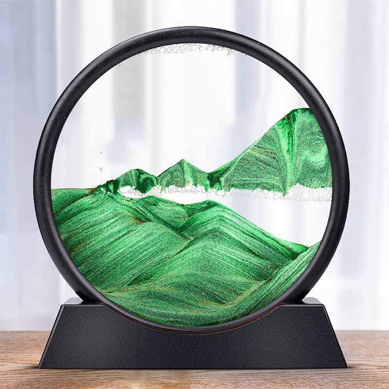 Lisslune | 3D Hourglass Sand Timer - Decorative Hourglass for Home Decor, Office Desk, and Gift Ideas