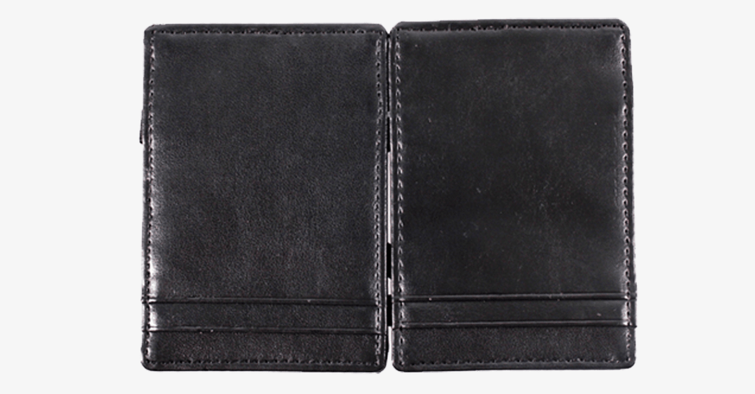 Lisslune | Portable Leather Card Holder - Foldable - Various Colors - Wallet Case for Money & Cards