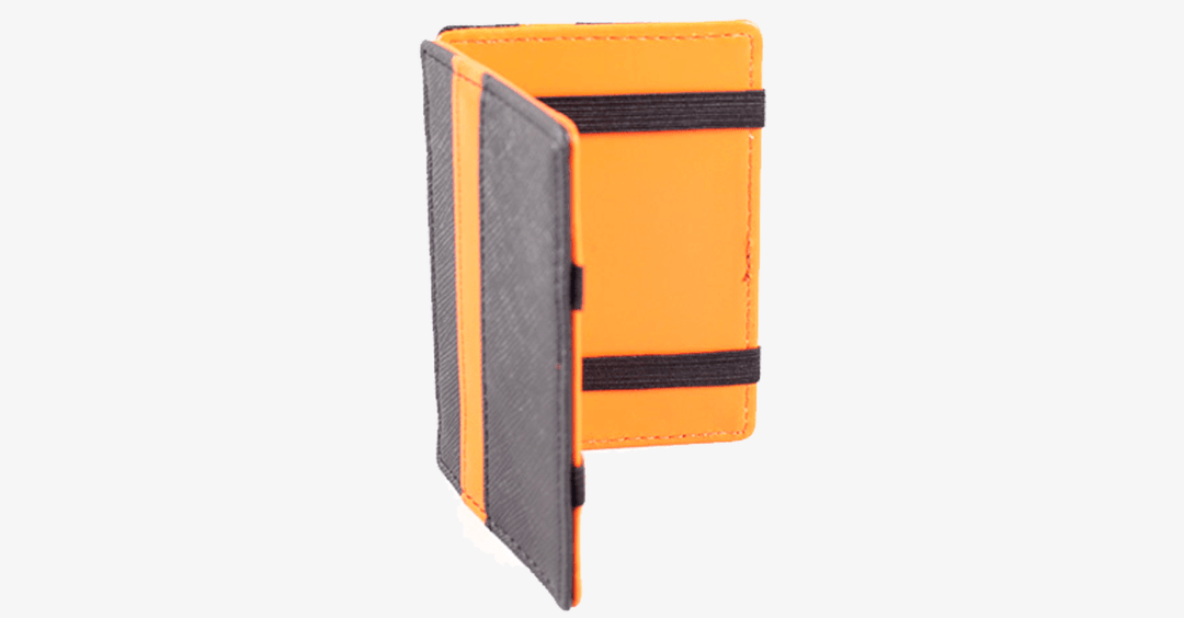 Lisslune | Portable Leather Card Holder - Foldable - Various Colors - Wallet Case for Money & Cards